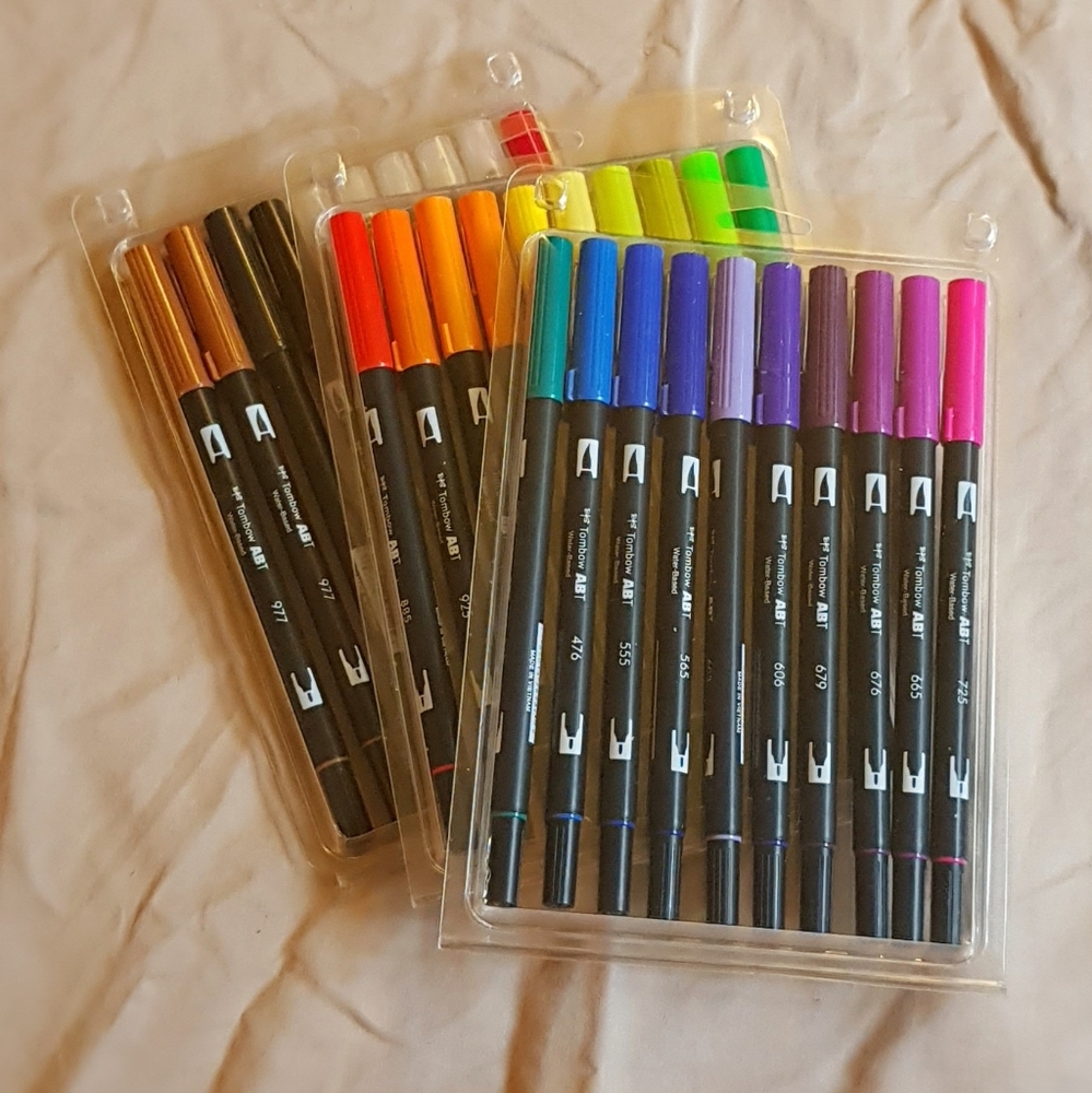 Set of 30 Tombow Dual Tip Markers NEW UNUSED